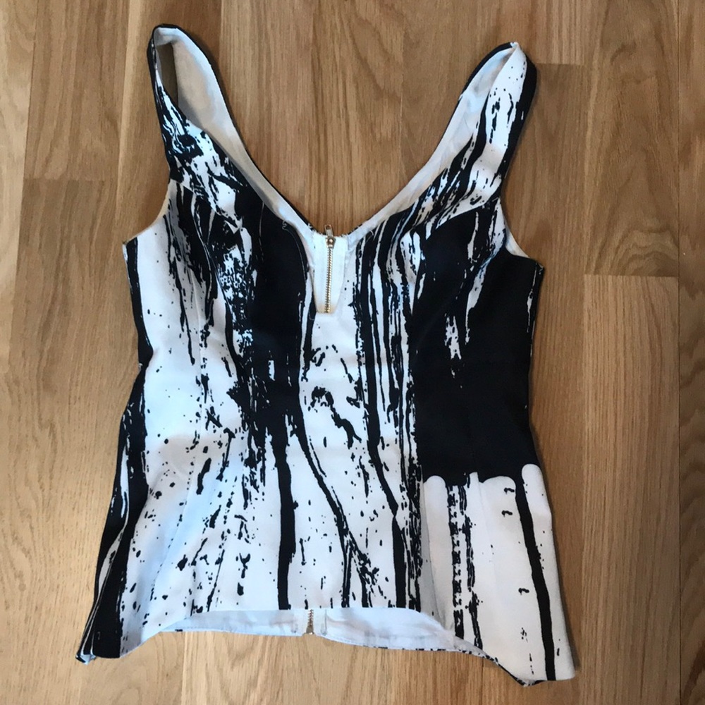 Ava modern print corset top S